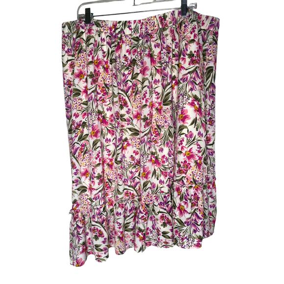 Lane Bryant Floral Skirt 22/24 - Picture 3 of 10